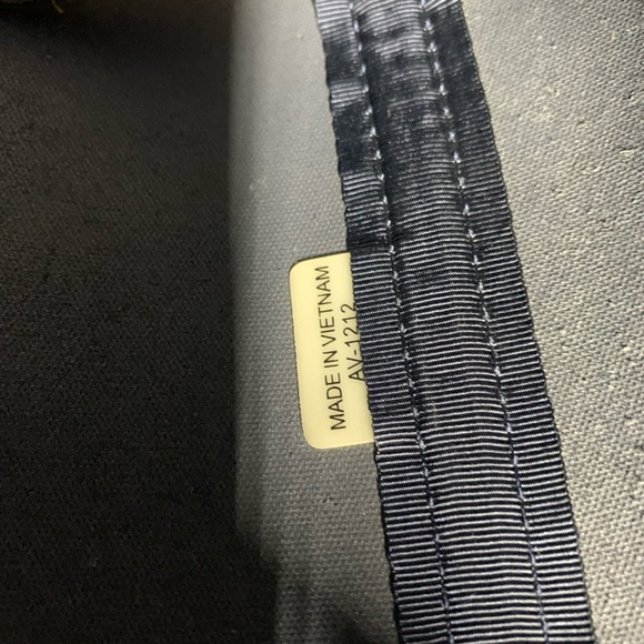 Michael Kors Blue Striped Leather Tote - Picture 13 of 16